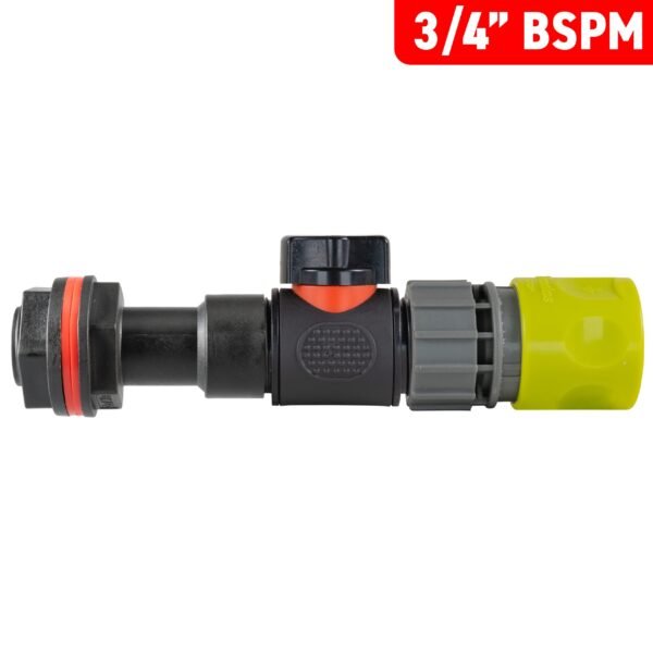 Water butt extension kit 3/4 inch with in-line valve + female, lime – rainwater harvesting kit uk water butt kits free shipping 13