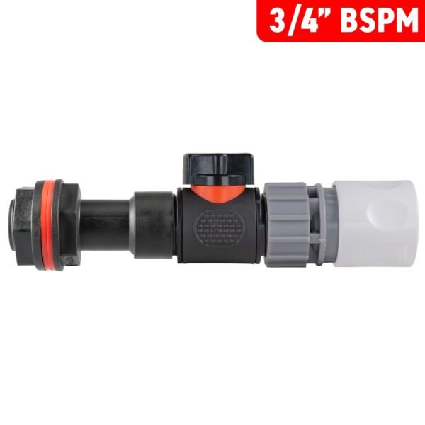 Water butt extension kit 3/4 inch with in-line valve + female – white with drill bit – rainwater harvesting kit uk water butt kits free shipping 15