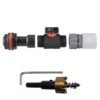 Water butt extension kit 3/4 inch with in-line valve + female – white with drill bit – rainwater harvesting kit uk water butt kits free shipping 19