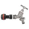 Water Butt Extension Kit 3/4" with Nickel Plated Quick