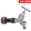 Water Butt Extension Kit 3/4" with Nickel Plated Quick