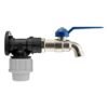 Wall flange kit 20mm mdpe with simple lever tap 1/2 inch bsp mdpe wall flange kits free shipping 15