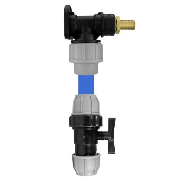 Wall flange kit 20mm mdpe + 1/2 inch barb outlet + in line valve – mdpe pipe wall flange kit uk mdpe wall flange kits free shipping 19