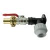Wall flange kit 20mm mdpe with lever valve and 25mm barbed geka mdpe wall flange kits free shipping 37
