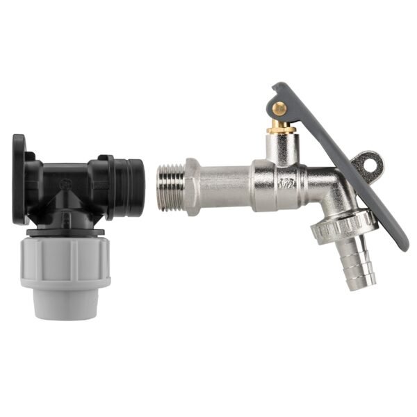 Ibc 2 inch s60x6 to 1/2 inch bsp extender adaptor with lever tap hose – home diy accessory uk ibc kits free shipping 6