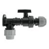 Wall Flange Kit 25mm MDPE + Large Plastic Valve & 25mm MDPE