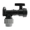 Wall flange kit 25mm mdpe + large plastic valve 3/4 inch bsp mdpe wall flange kits free shipping 27