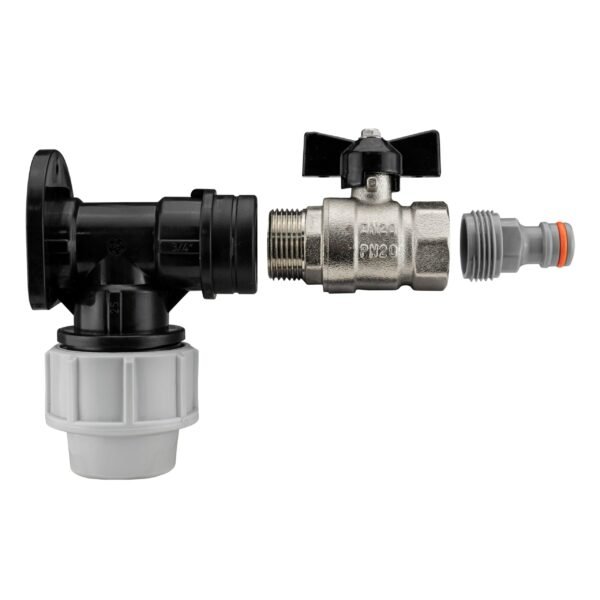 Wall flange kit 25mm mdpe with bib valve and click lock male wl mdpe wall flange kits free shipping 5