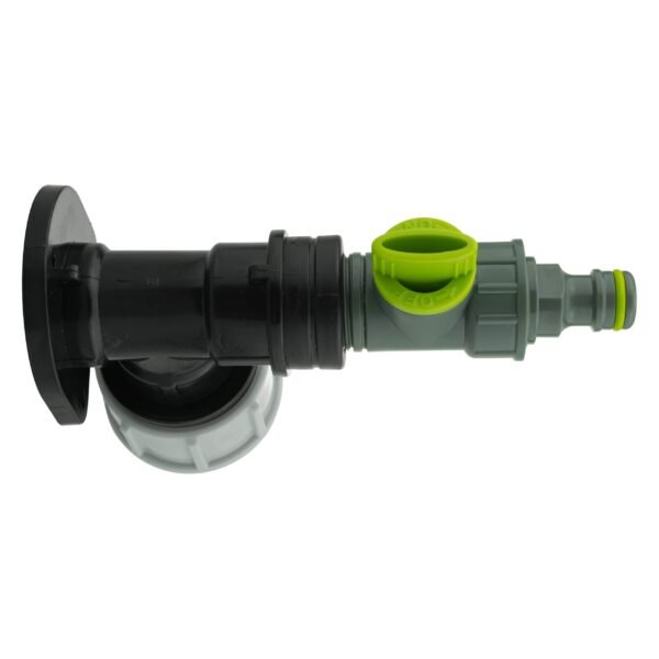 Wall flange kit 25mm mdpe + quick connector valve