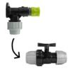 Wall Flange Kit 25mm MDPE + 25mm MDPE Valve + Female Quick