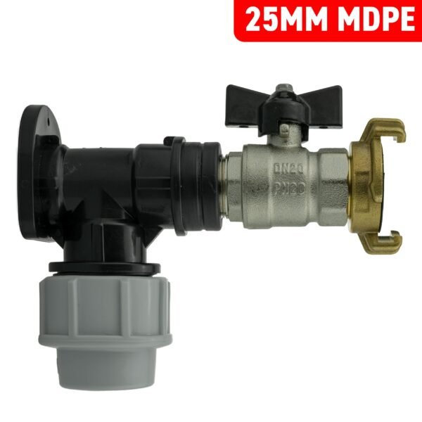 Wall flange kit 25mm mdpe + bib valve + geka mdpe wall flange kits free shipping 7