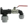 Wall flange kit 25mm mdpe + lever valve + 20mm mdpe elbow mdpe wall flange kits free shipping 27