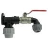 Wall flange kit 25mm mdpe + lever valve + 20mm mdpe elbow mdpe wall flange kits free shipping 29