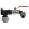 Wall flange kit 25mm mdpe + lever valve + 20mm mdpe elbow mdpe wall flange kits free shipping 31