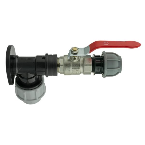 Wall flange kit 25mm mdpe + lever valve + 20mm mdpe straight – mdpe pipe wall flange kit uk mdpe wall flange kits free shipping 5