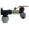Wall flange kit 25mm mdpe + lever valve + 20mm mdpe tee – mdpe pipe wall flange kit uk mdpe wall flange kits free shipping 25