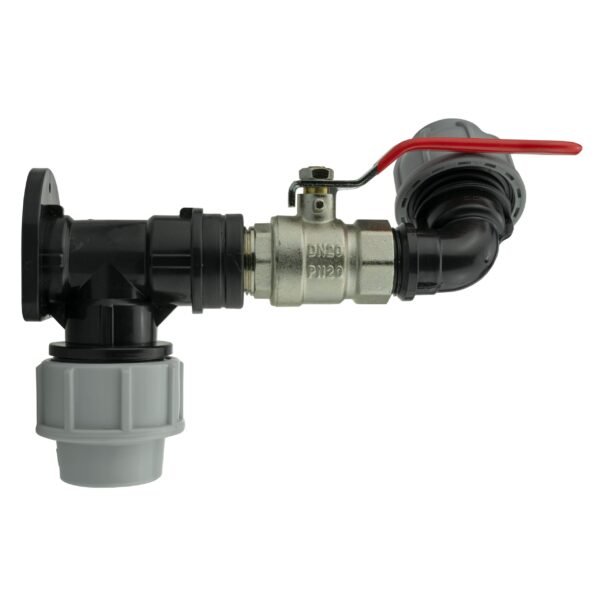 Wall flange kit 25mm mdpe + lever valve + 25mm mdpe elbow – mdpe pipe wall flange kit uk mdpe wall flange kits free shipping 9