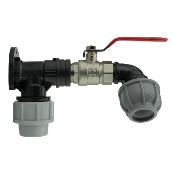 Wall flange kit 25mm mdpe + lever valve + 25mm mdpe elbow – mdpe pipe wall flange kit uk mdpe wall flange kits free shipping 7