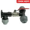 Wall flange kit 25mm mdpe + lever valve + 25mm mdpe tee – mdpe pipe wall flange kit uk mdpe wall flange kits free shipping 31