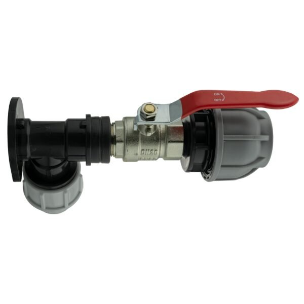 Wall flange kit 25mm mdpe + lever valve + 32mm mdpe joiner – heavy duty pipe & hose fitting uk mdpe fittings free shipping 2