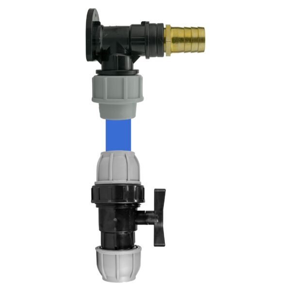 Wall flange kit 25mm mdpe + mdpe valve + 25mm brass barb – mdpe pipe wall flange kit uk mdpe wall flange kits free shipping 9