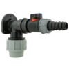 Wall flange kit 25mm mdpe + in-line valve + 20mm barb mdpe wall flange kits free shipping 23