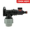 Wall flange kit 25mm mdpe + valve with male quick connector – mdpe pipe wall flange kit uk mdpe wall flange kits free shipping 35
