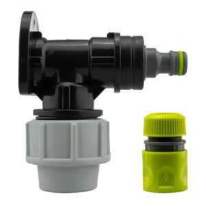 Wall Flange Kit 25mm MDPE + Male Click Lock + Hose Connector MDPE Wall Flange Kits Free Shipping