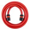 Water hose red set 12. 5mm pipe, 1m (black connectors) – complete garden hose connection set uk garden hose pipe free shipping