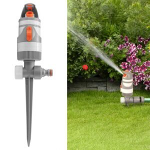 2-Pattern Gear Drive Sprinkler White Line Lawn Sprinklers Free Shipping