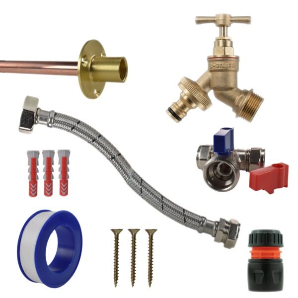 Brass quick connect bib tap standard connection kit with black and yellow heavy duty outdoor garden tap uk garden hose connection set free shipping 4