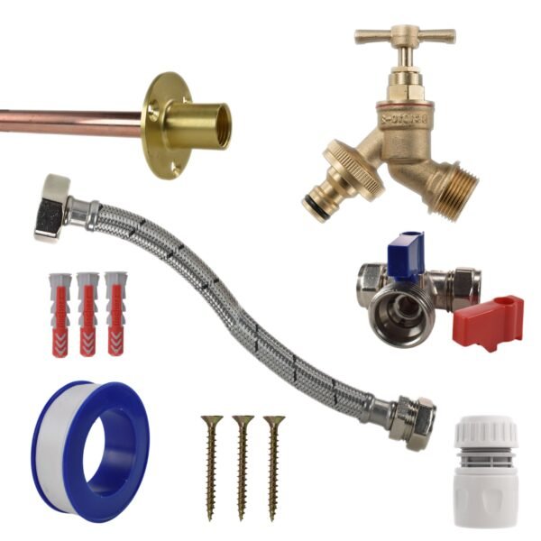 Brass quick connect bib tap standard connection kit with black and yellow heavy duty outdoor garden tap uk garden hose connection set free shipping 2
