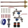 Double lever tap basic connection kit x2 – home diy accessory uk new arrivals free shipping 29