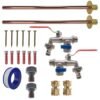Double lever tap basic connection kit x2 – home diy accessory uk new arrivals free shipping 25