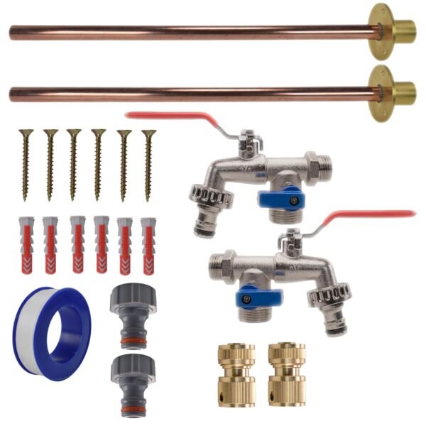 Double lever tap basic connection kit x2 – home diy accessory uk new arrivals free shipping 11