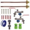 Double lever tap basic connection kit x2 – home diy accessory uk new arrivals free shipping 21
