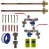 Double lever tap basic connection kit x2 – home diy accessory uk new arrivals free shipping 19