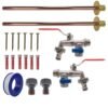 Double lever tap basic connection kit x2 – home diy accessory uk wall tap connection kits free shipping
