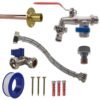 Double lever tap standard connection kit – home diy accessory uk wall tap connection kits free shipping
