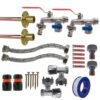 Double Lever Tap FULL Connection Kit x2