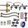 Double Lever Tap FULL Connection Kit x2