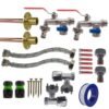 Double Lever Tap FULL Connection Kit x2