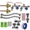 Double Lever Tap FULL Connection Kit x2