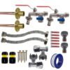 Double Lever Tap FULL Connection Kit x2