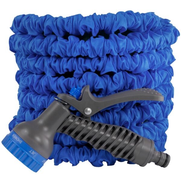 Expanding trick hose 5m – 15m blue – lightweight expandable no-kink garden hose uk garden hose pipe free shipping 19