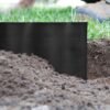 Wavy plastic garden lawn edging, h=10cm, l=9m, black – plastic lawn edging border uk plastic lawn edging free shipping 5