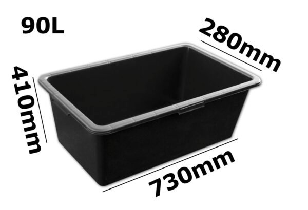 Mixing tub 90l blue – heavy duty mortar mixing tub container uk diy tools free shipping 13