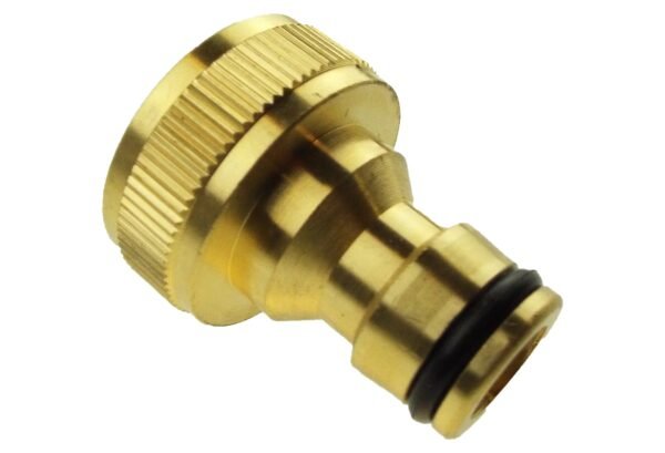 Two way tap splitter brass 3/4 inch bsp with quick connect – heavy duty outdoor garden tap uk garden hose connection set free shipping 11