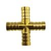 Brass cross joiner 6mm – heavy duty pipe & hose fitting uk brass connectors free shipping 6