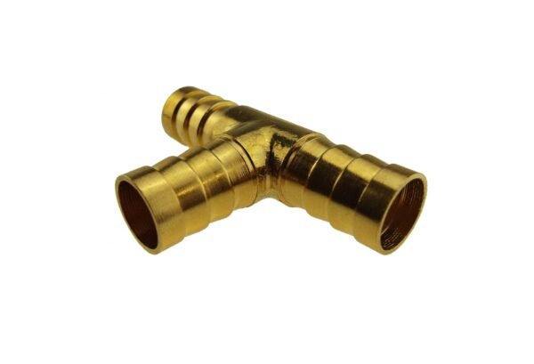 Brass tee connector 12. 5mm – heavy duty pipe & hose fitting uk brass connectors free shipping 3